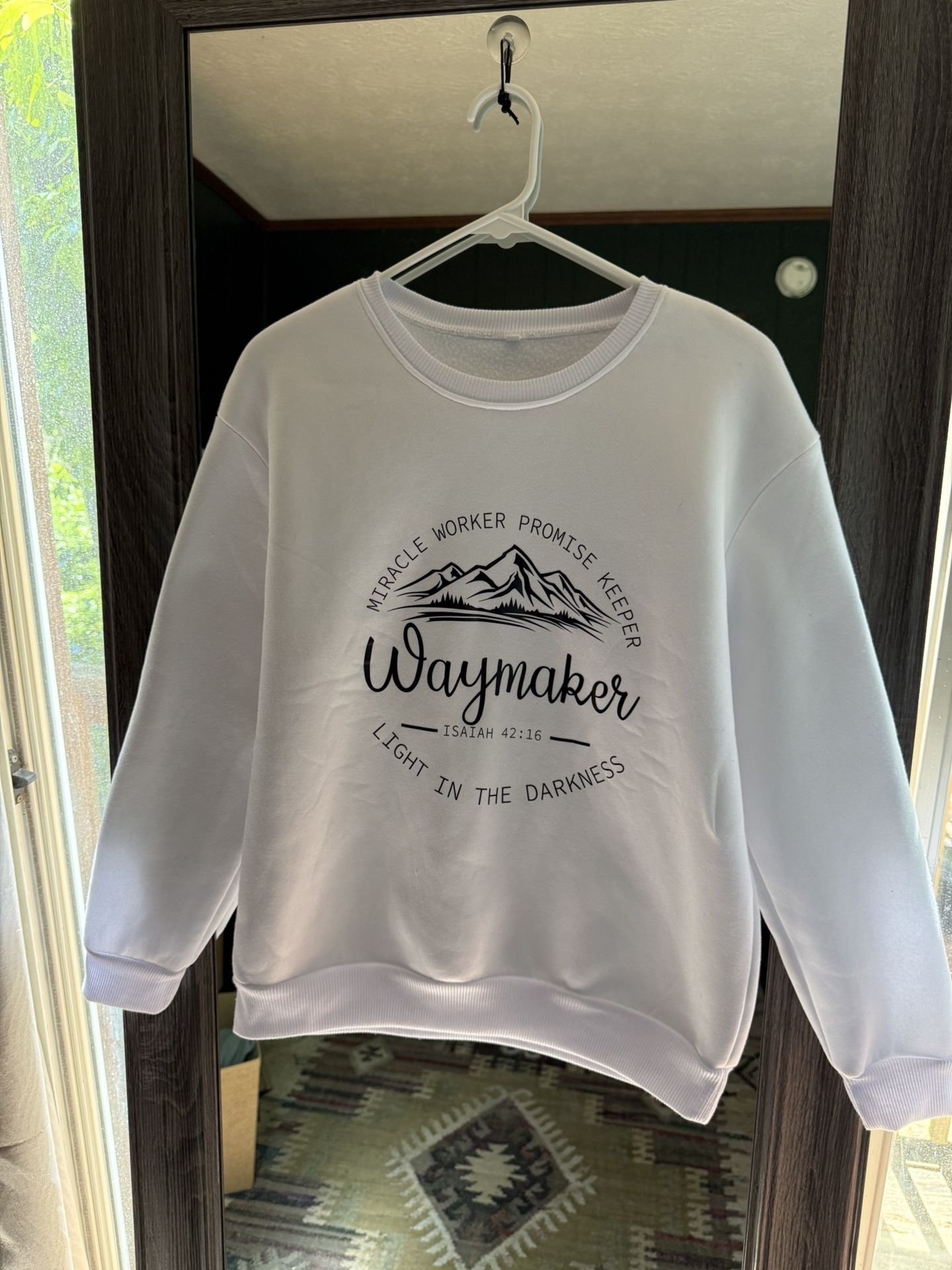 White Waymaker Graphic Sweatshirt