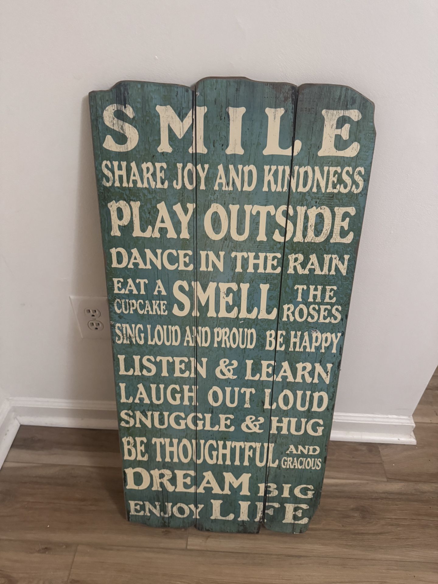 Pier 1 Imports Inspirational Sign.
