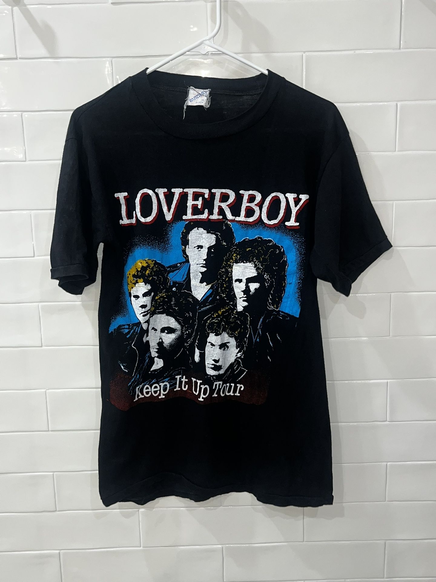 Vintage 80’s Loverboy Tour Rock T Shirt Keep It Up Tour Size XL