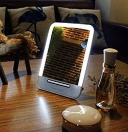 Led Lighted Makeup Mirror Rechargeable Touch pad