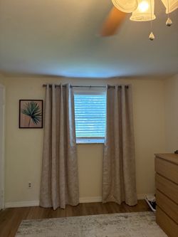 Beige blackout curtains