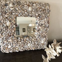 Crate and Barrel Seashell Mirror