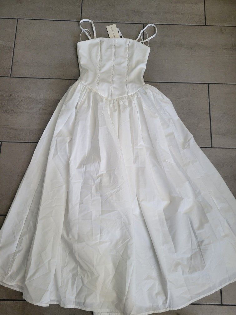 White Summer Dress, Never Worn With Tags