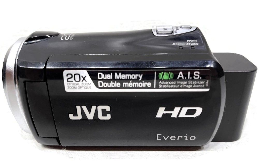 JVC Model Number GZ HM320BU Everio HD Digital Camcorder and Accessories. Tested. Working