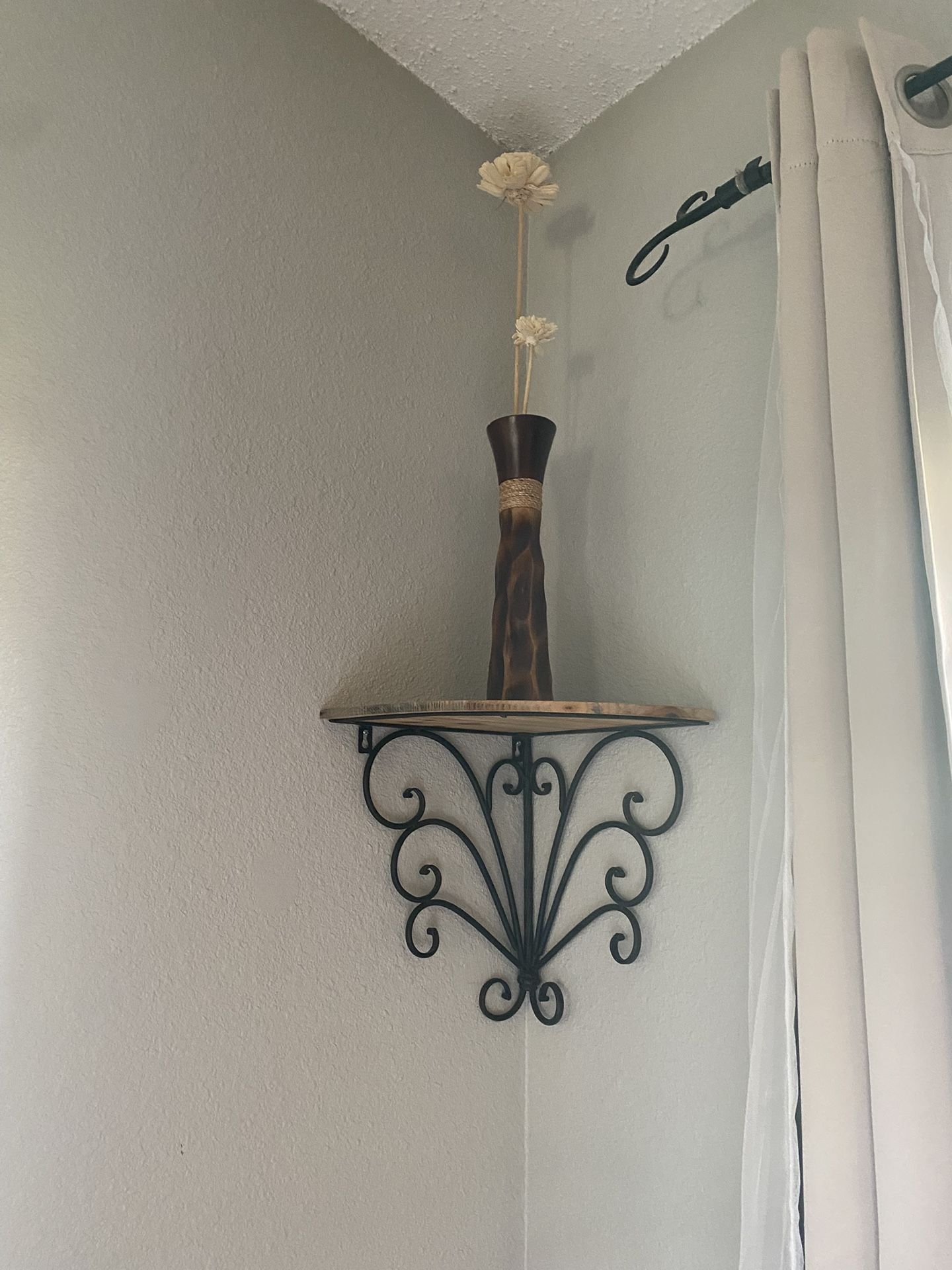 refinished corner shelf