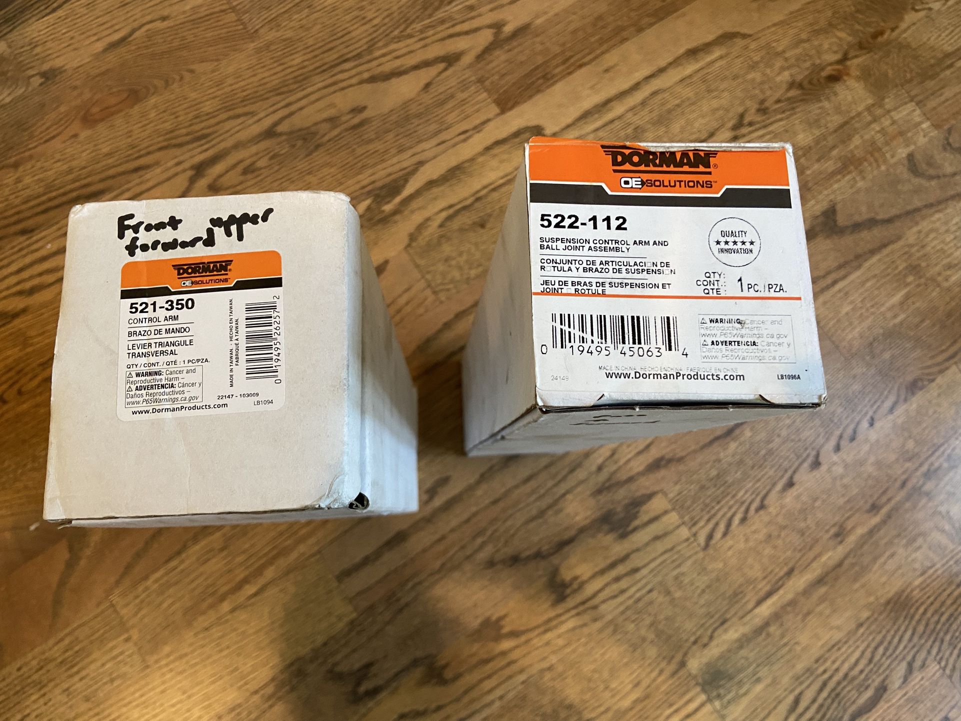 NEW IN BOX 2009-2016 AUDI A4 B8 UPPER CONTROL ARMS