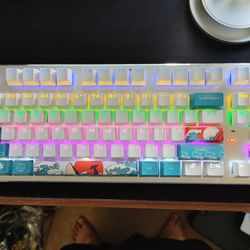 Xingmeng RF912D RGB 87-key mechanical gaming keyboard - Cherry Blue Switches