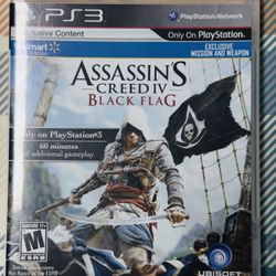 Assassin's Creed IV: Black Flag -- Walmart Edition (PS3, 2013) CIB Tested/Works