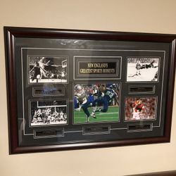 New England Greatest Sports Moments Framed Picture