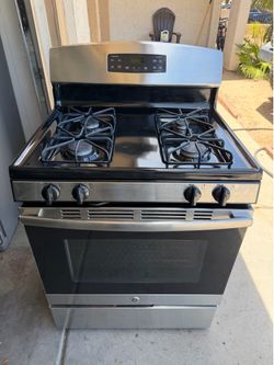 GE gas stove stainless steel