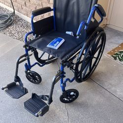 Wheelchair  W/Footrests, New, Brakes, Storage , Etc