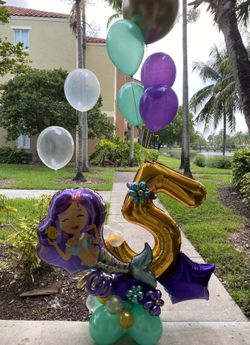 Mermaid Balloons Bouquet