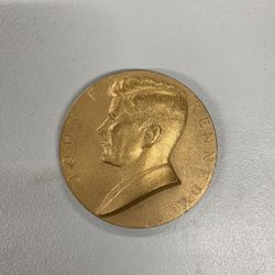 1961 Bronze JFK Paperweight 