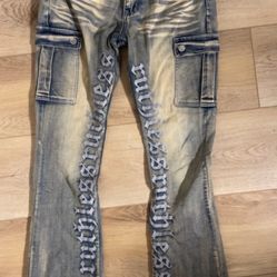 Fashionova Ruthless stacked Jeans(used)(34x32)