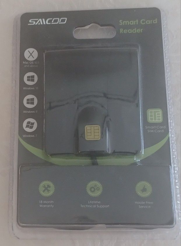 Saicoo Smart Card Reader Brand New Sealed Mac/ Windows USB