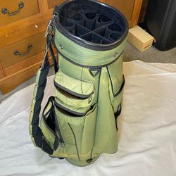 Quality Sports Inc Golf Bag Vintage Olive Green 14 Way Divider