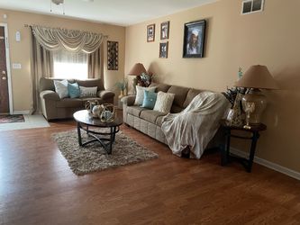 Love seat and couch