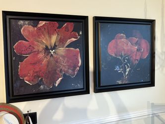 Large modern wall art framed