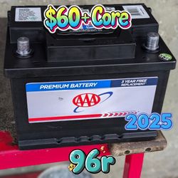 CAR BATTERY GROUP SIZE 96R