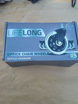 Lifelong Office Chair Wheels Set of 5