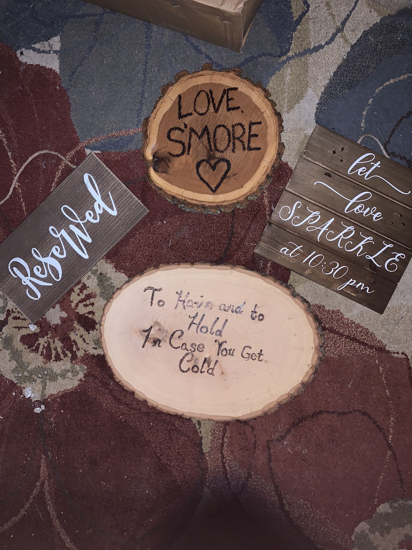 Rustic Wedding Signs