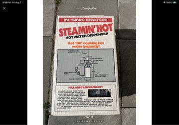 In sink erator steamin hot