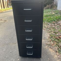 Miniature Metal Filing Cabinet 