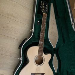 Cort Acoustic Electric Guitar With Roadrunner Hard Case