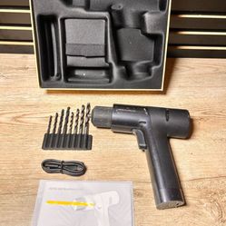 Hoto 12v cordless brushless electric drill with drill attachments 