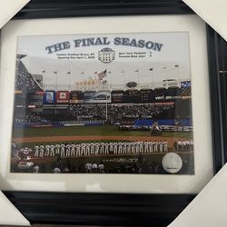 Yankee Stadium Opening Day 2008 Framed Photo New York Yankees Vintage