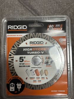 5 Inch Ridgid Diamond Blade …