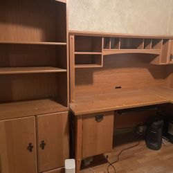 Desk And Matching Desk 