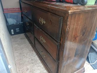 Solid Wood 6-Drawer Dresser