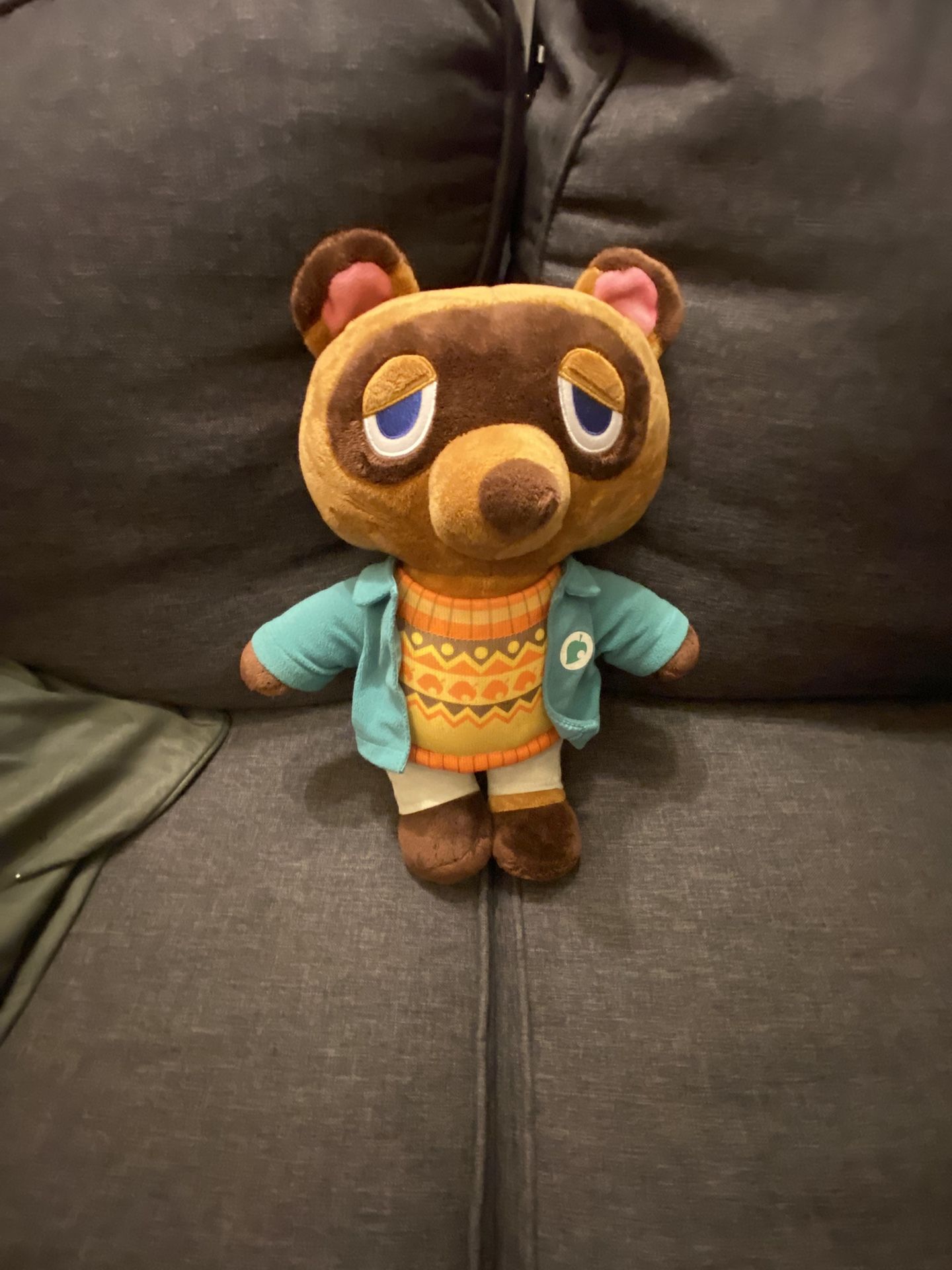 Build-a-Bear Tom Nook/Animal Crossing 16" Plush Stuffed Toy, Sweater, EUC