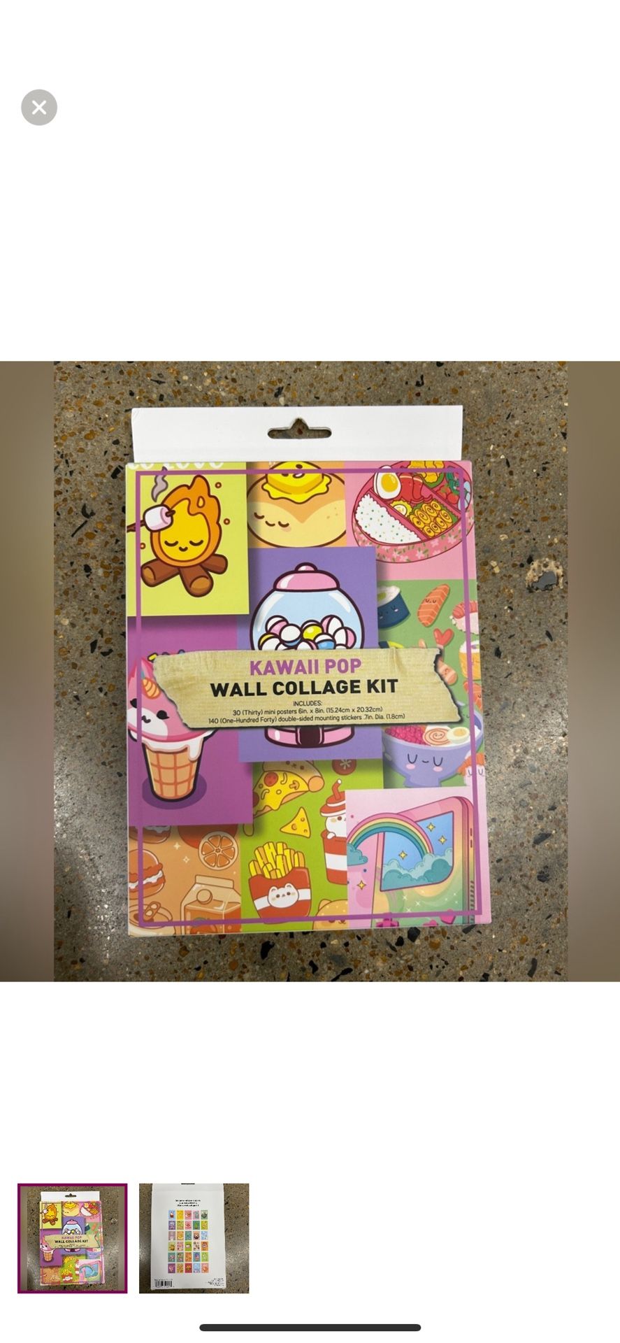 NWT kawaii pop wall collage kit