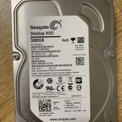 3TB Hardrive (not working?)