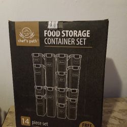 New In Box 14 Piece Air-Tight Food Storage Containers Tupperware Chef's Path