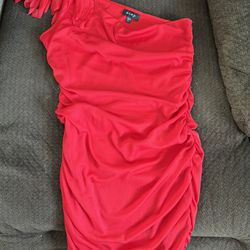 Mini Dress Red And Hot Pink 
