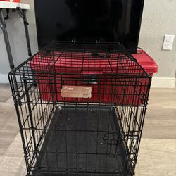 Medium Dog Crate/onn Tv