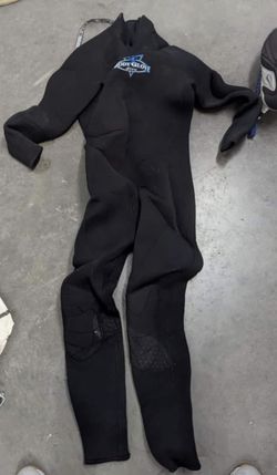 Body Glove Dive Wetsuit, O'Neil Wetsuit Shorts, & Men's Booties
