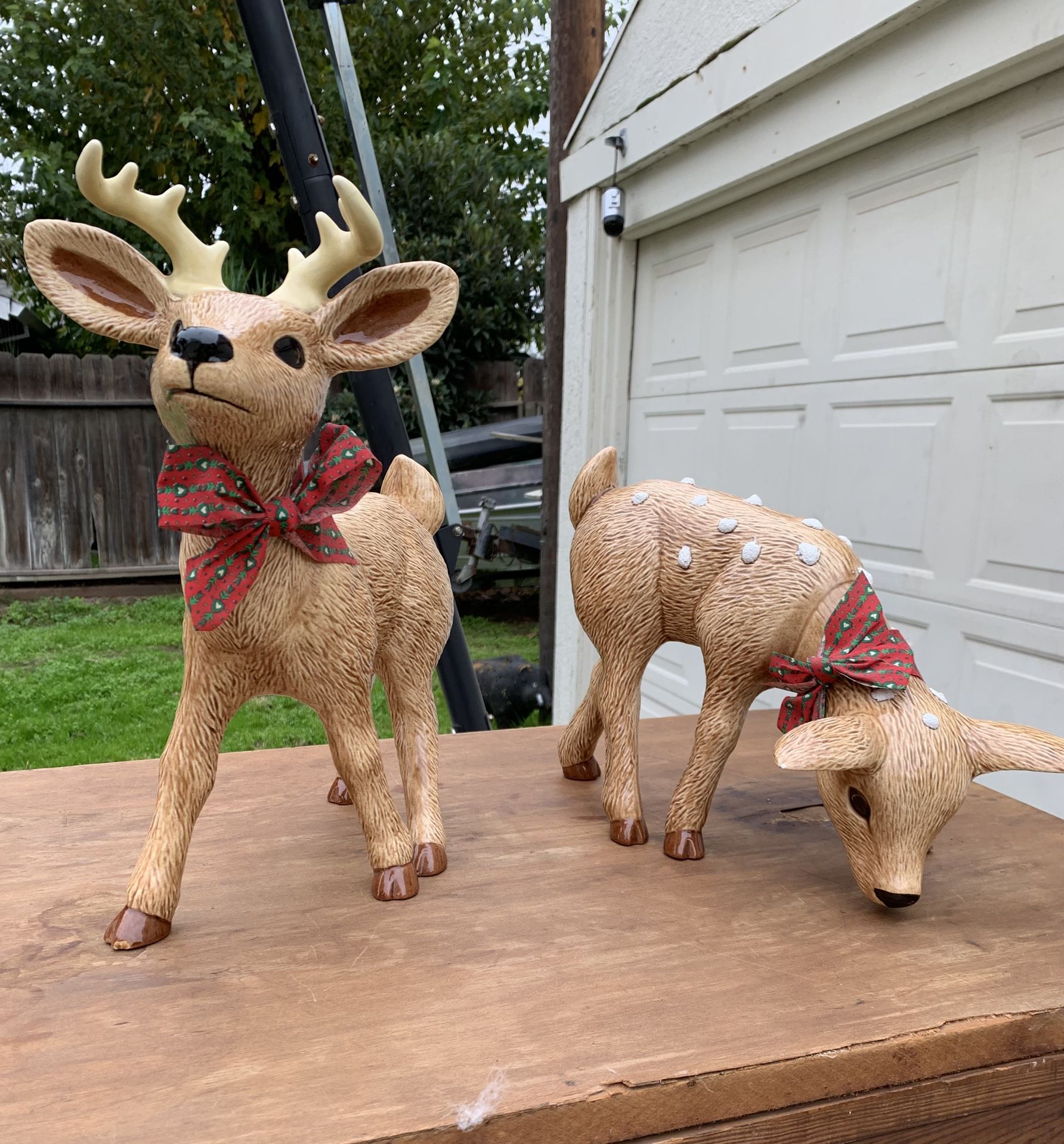 Ceramic Baby Doe & Buck