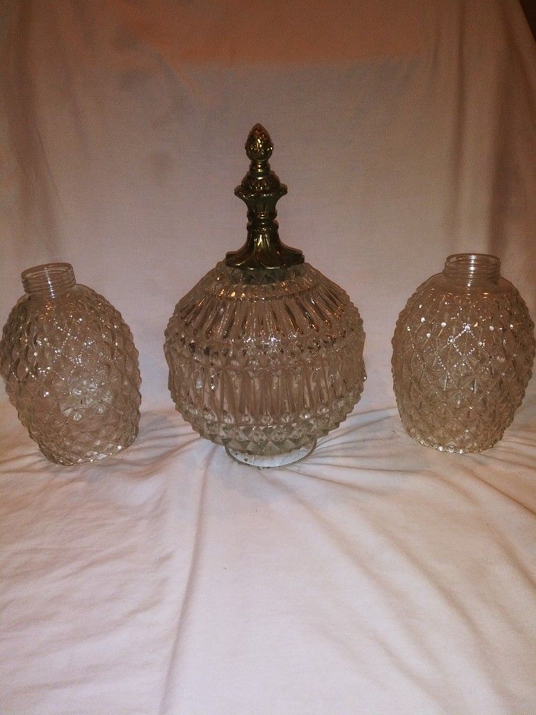 Vintage Mid Century Lamp Shades.