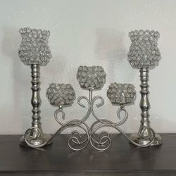 Crystal Candle Centerpieces