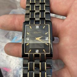 Bulova Black And Gold 