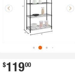 HDX Metal 5 Tier Shelving 
