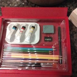 Star wars Painting And Colored Pencils In Box $5