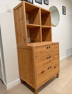 IKEA Pine Wood Dresser with box shelves Cajonera de pino
