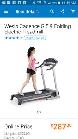 Brand new assembled weslo treadmill