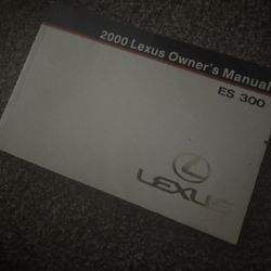 Lexus owner manual 