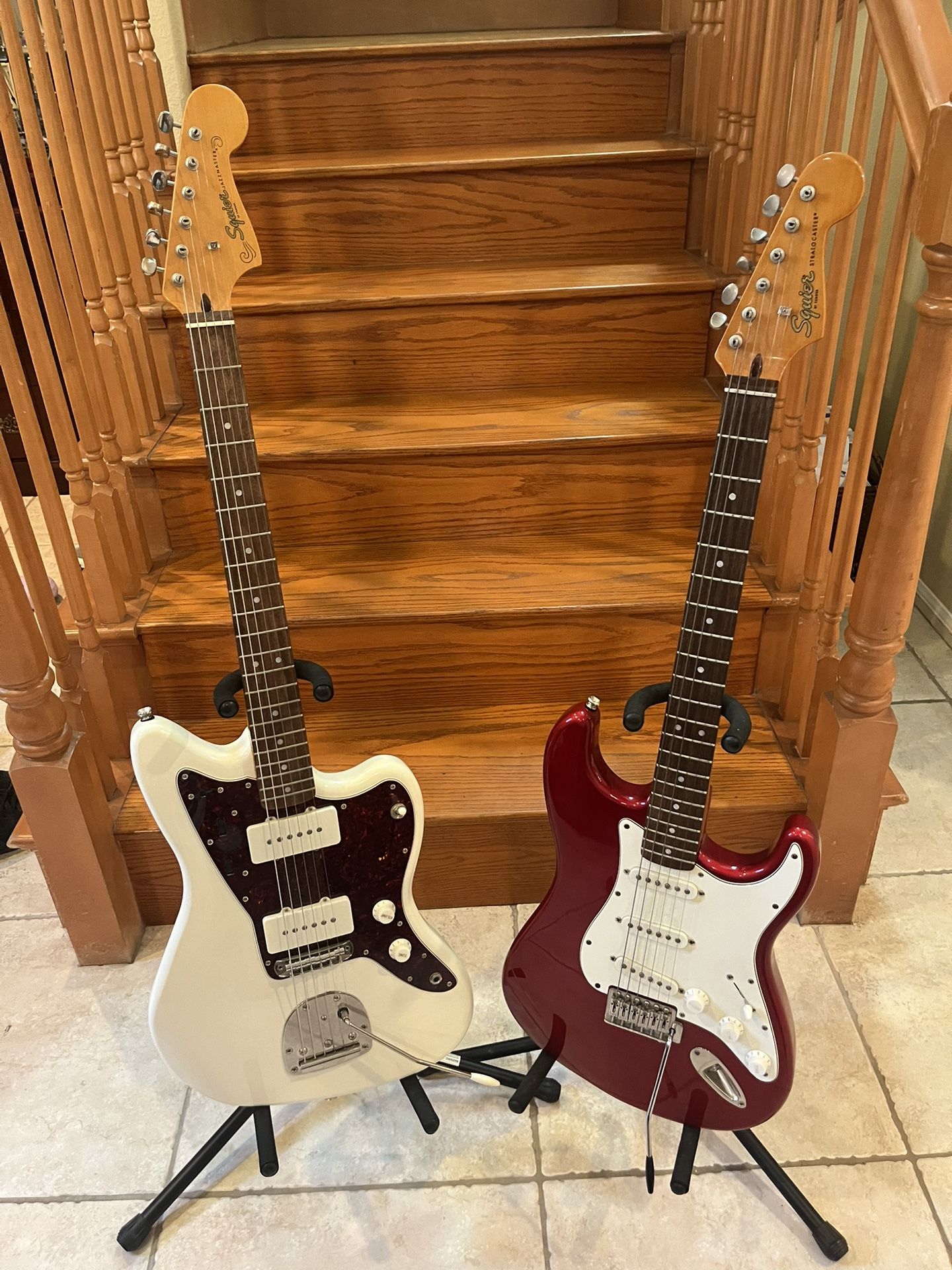 Squier Classic Vibe 60s Jazzmaster (Mint) And Squier Classic Vibe 60s Strat (Mint) 